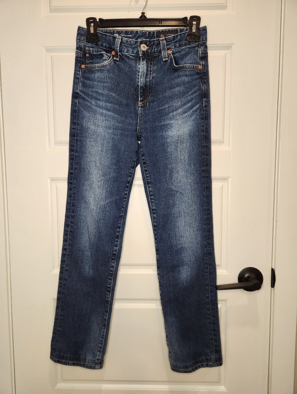 Sz 25 AG Adriano Goldschmied Saige Gondola High-Rise Straight-Leg Women's Jeans - Picture 4 of 10